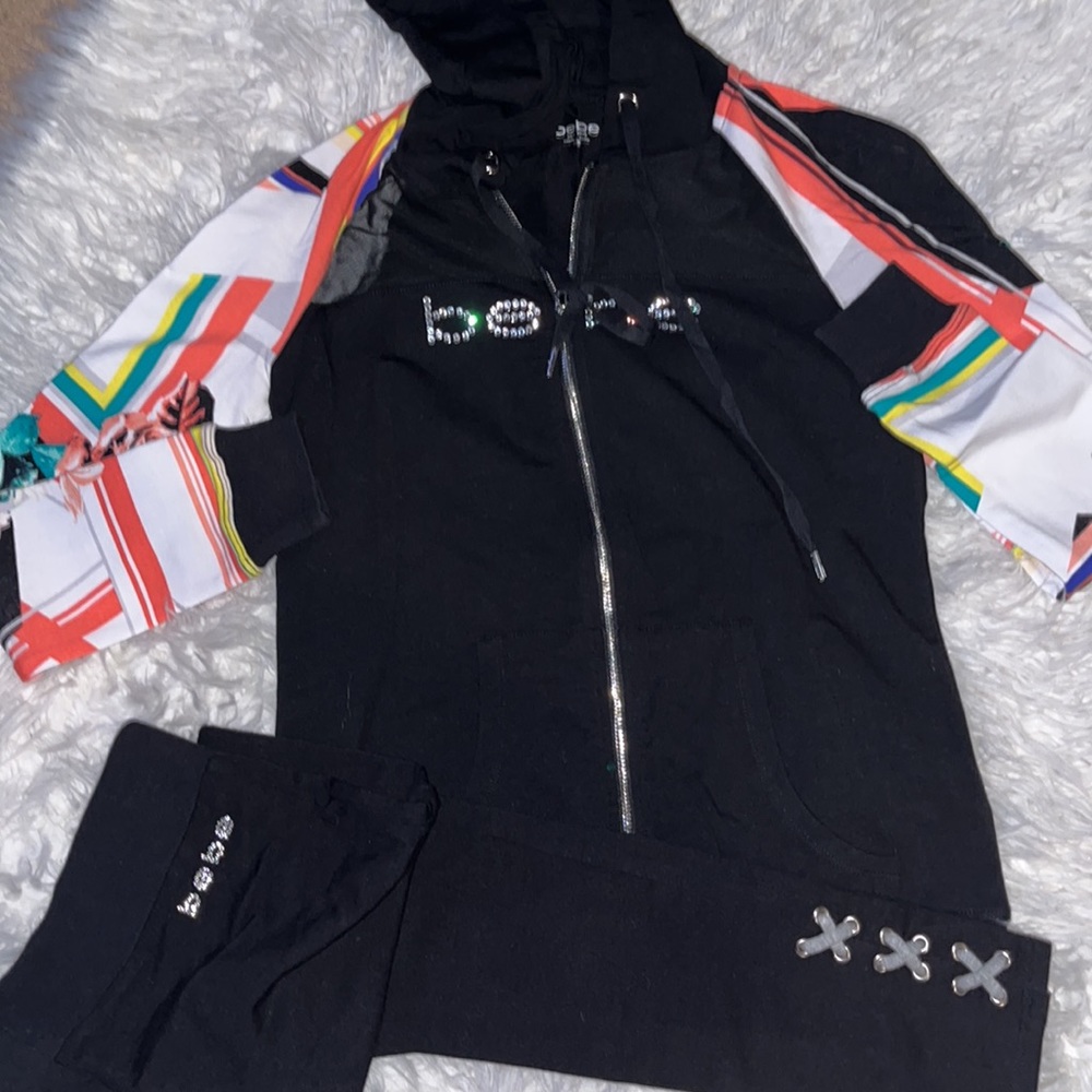 BEBE XS JACKET & LEGGING SET WORN ONCE. - Picture 3 of 5